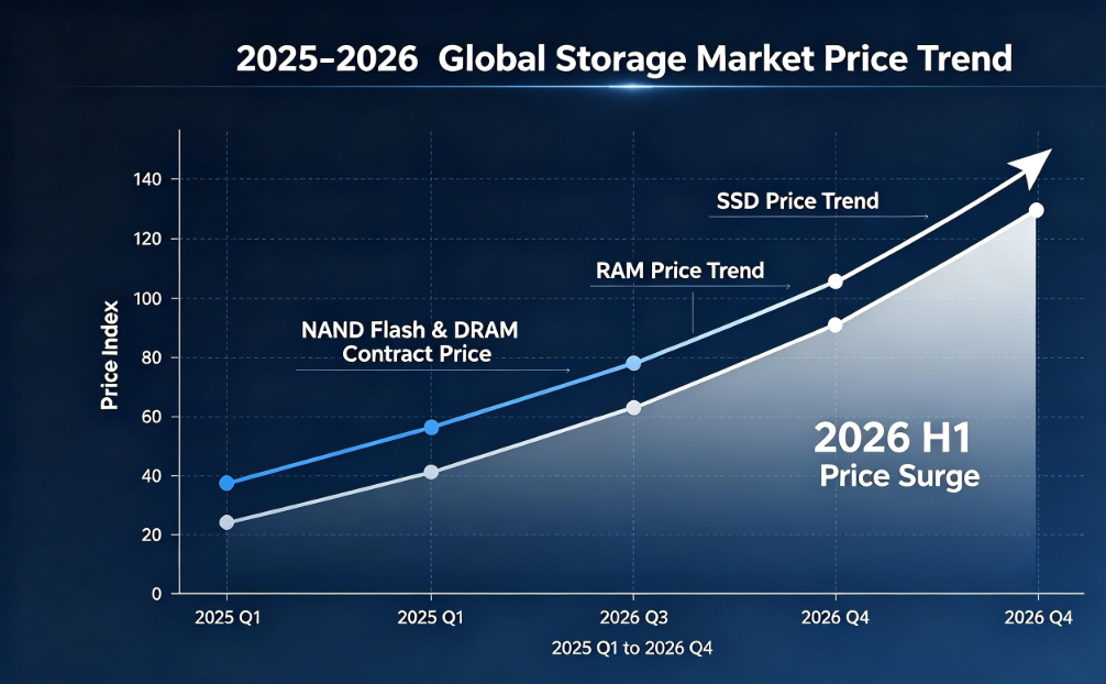 Analisis Harga Pasar Penyimpanan Global H1 2026: Lonjakan Harga SSD & RAM, Ketatnya Pasokan, dan Strategi Pasokan GUDGA yang Stabil